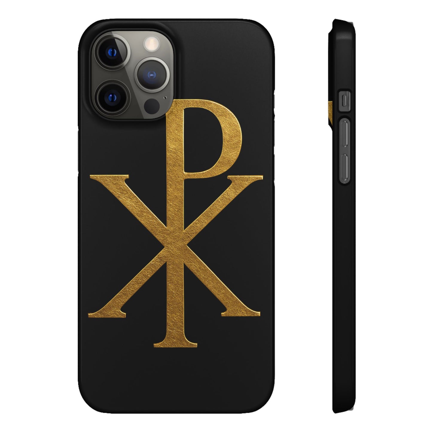 Black Chi Rho Snap Case for iPhone – The Way, Truth & Life