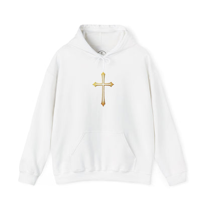 Gold Cross Men's Christian Hoodie