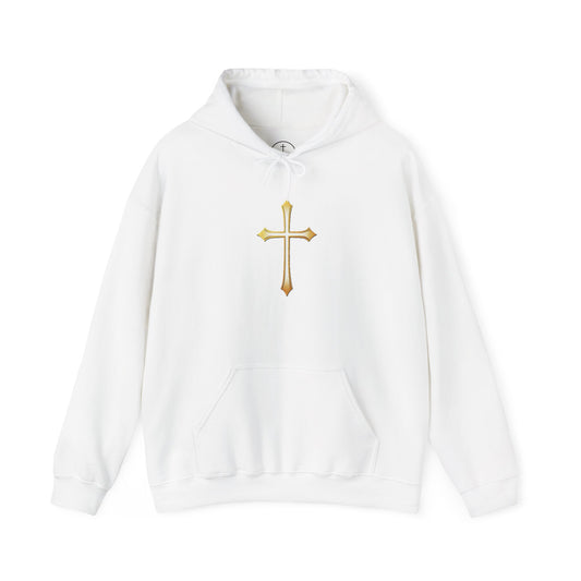 Gold Cross Men's Christian Hoodie