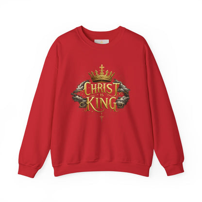 Christ is King (Gold) - Women's Christian Sweatshirt