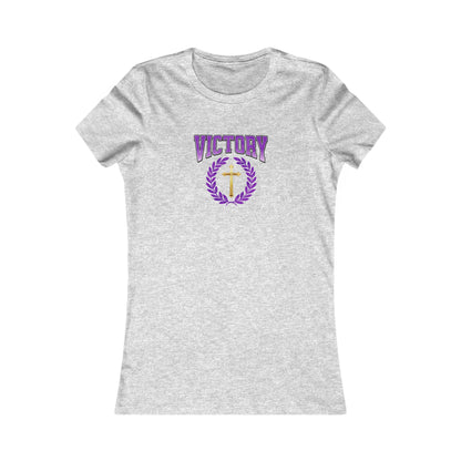Victory Through Christ Women’s Tee – Bold Faith