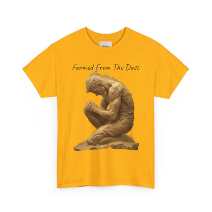 Formed from the Dust | Men’s Christian T-Shirt with Genesis 2:7 (Dark Lettering)