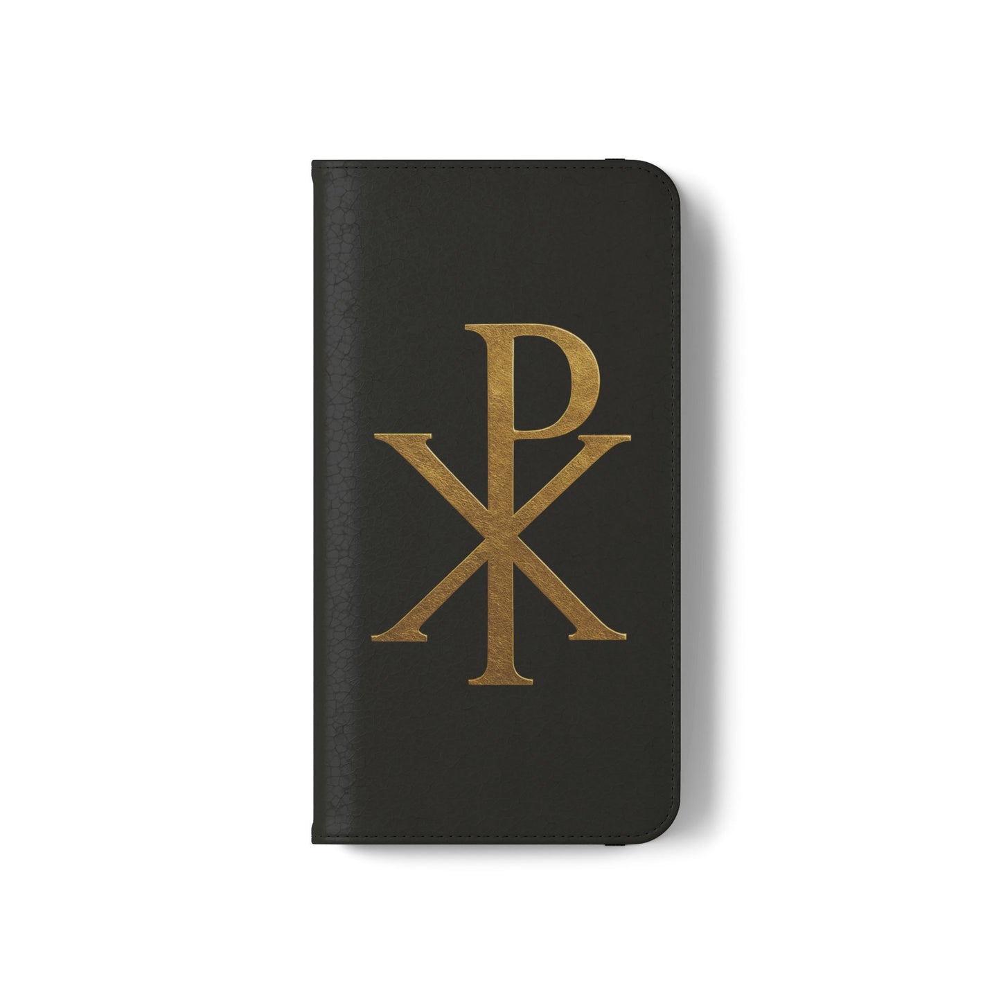 Black Chi Rho Folding Case for iPhone – Faith in Every Step