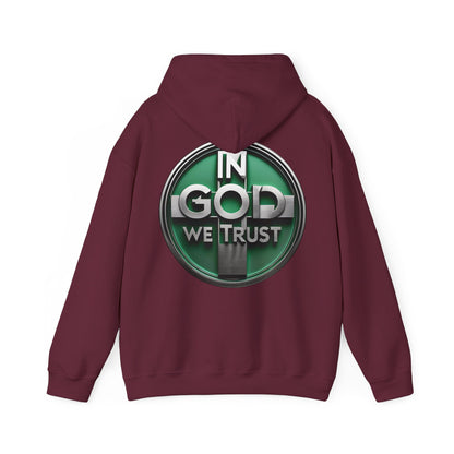 In God We Trust Men's Premium Hoodie – Faith-Inspired Christian Apparel