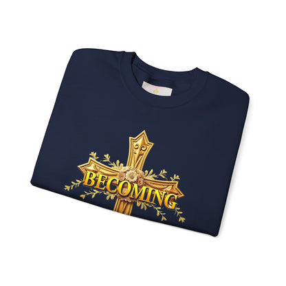 Becoming - Women’s Christian Sweatshirt (Light Lettering)