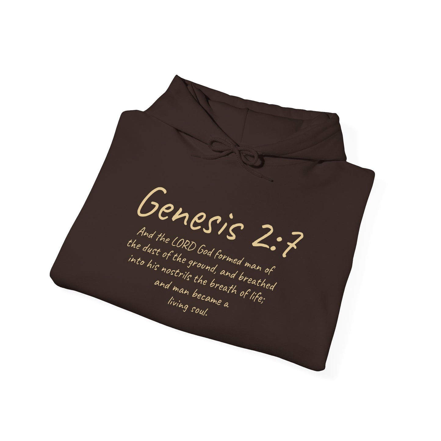 Formed from the Dust (Light Lettering) | Men’s Christian Hoodie with Genesis 2:7
