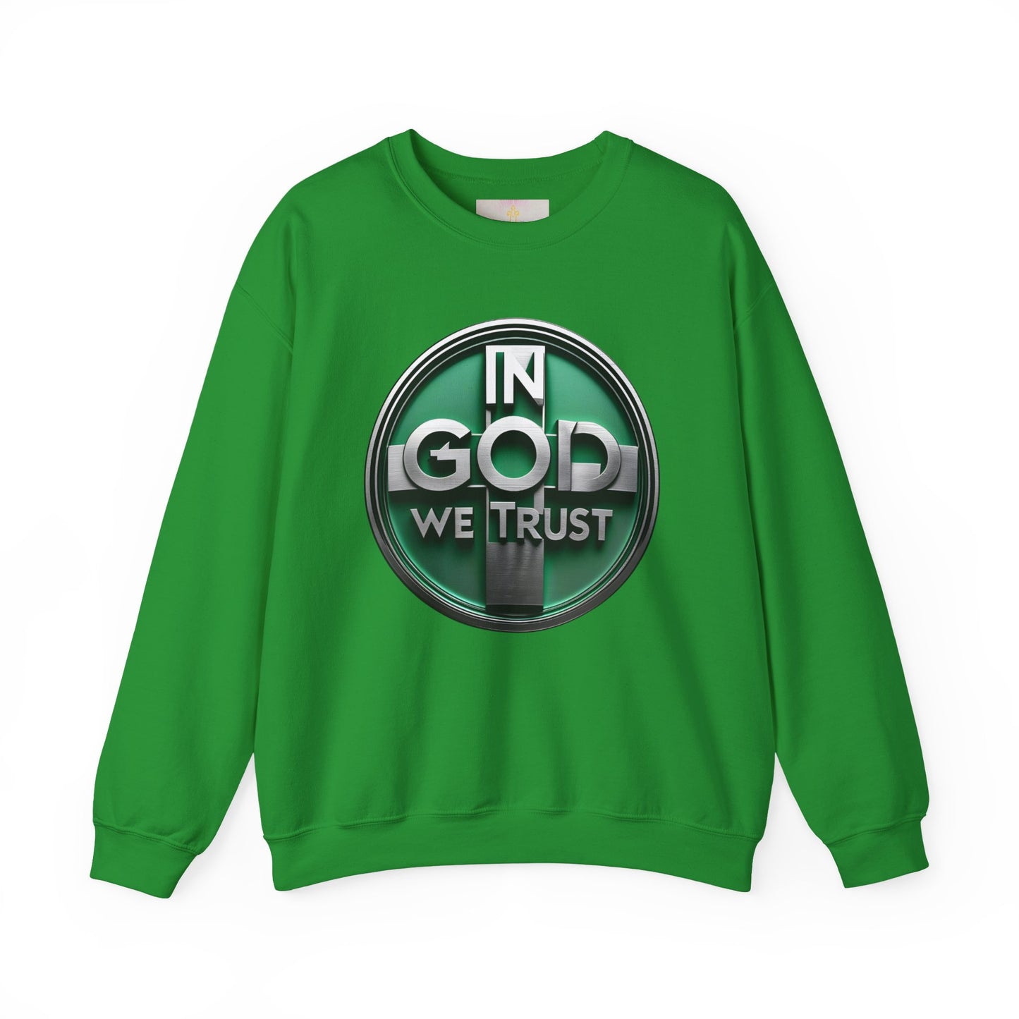 Bold Faith Men's Sweatshirt – “In God We Trust” Christian Apparel