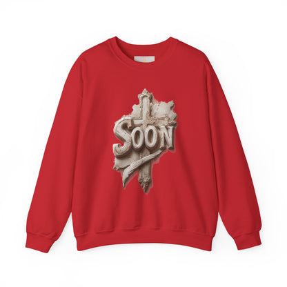 “Soon” Cross Men’s Christian Sweater – Living Testimony