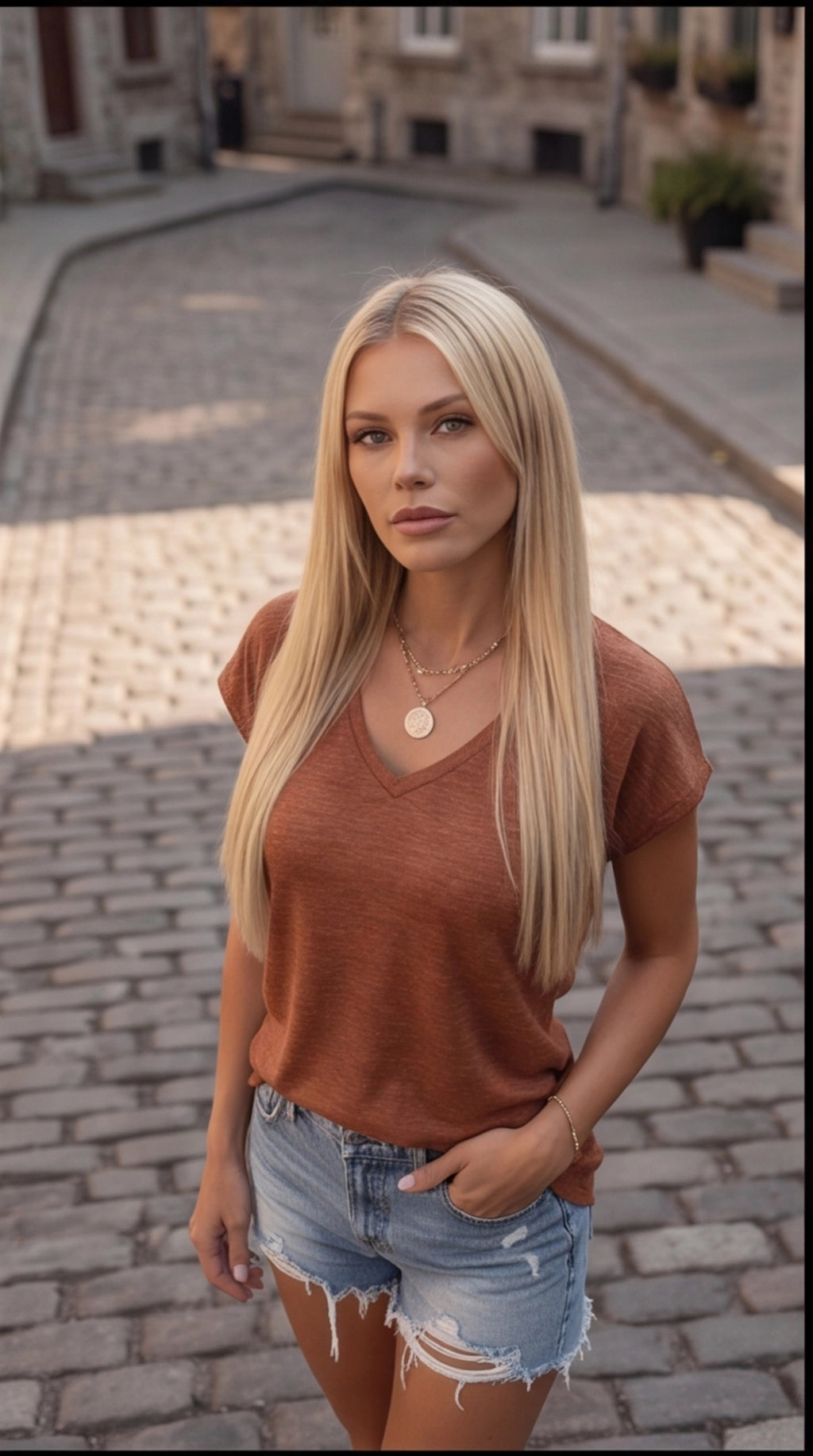 Treasured Woman V-Neck Short-Sleeve