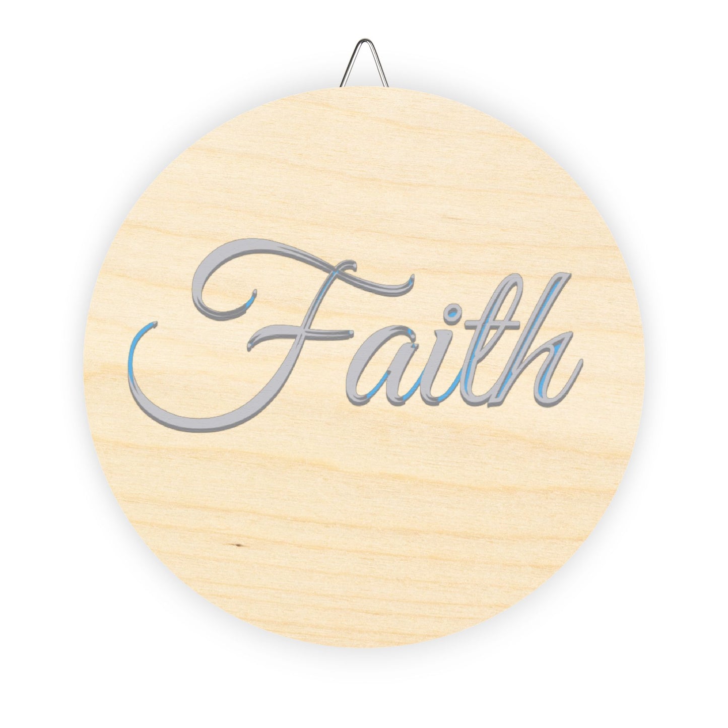 Faith, Hope and Love 'Faith' Wall Hanging  — Inspirational Christian Wooden Décor