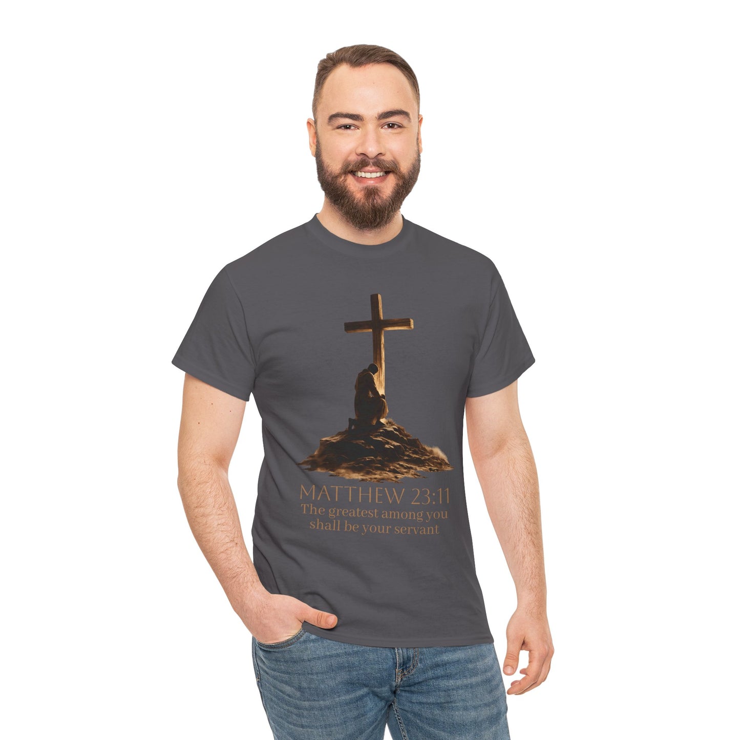 Humble Servant - Men's Christian T-Shirt (Front Design)