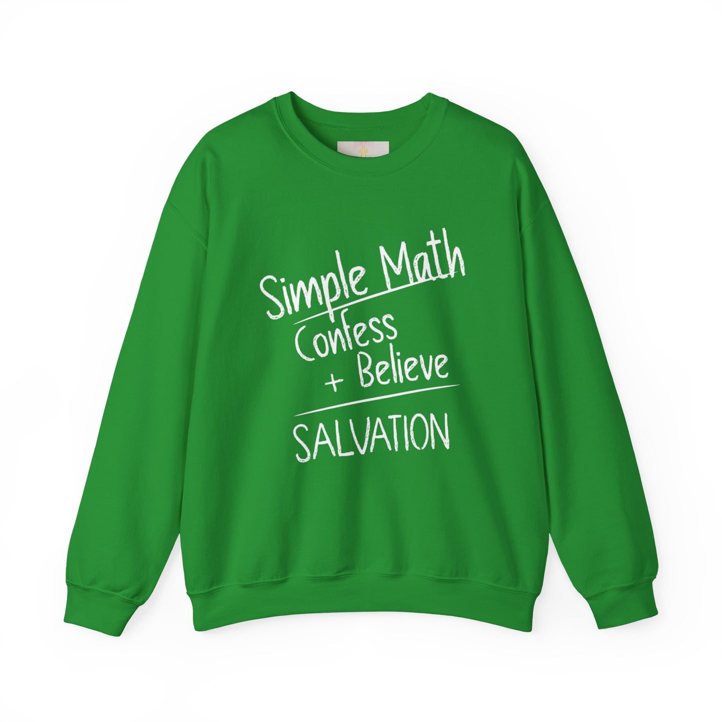 Simple Math Women’s Sweatshirt – Faith Pullover (White Chalk)