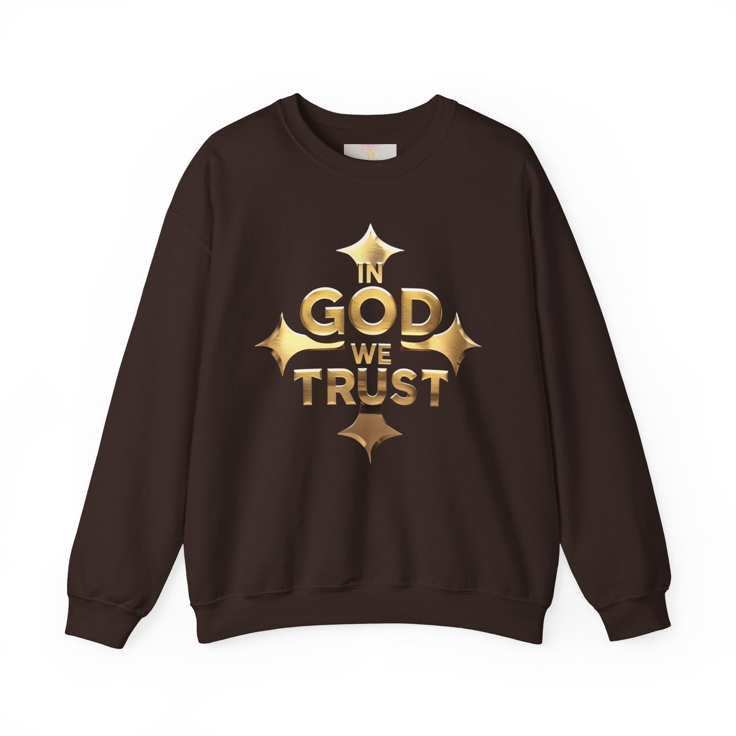 Golden Creed – “In God We Trust” Christian Men’s Sweatshirt