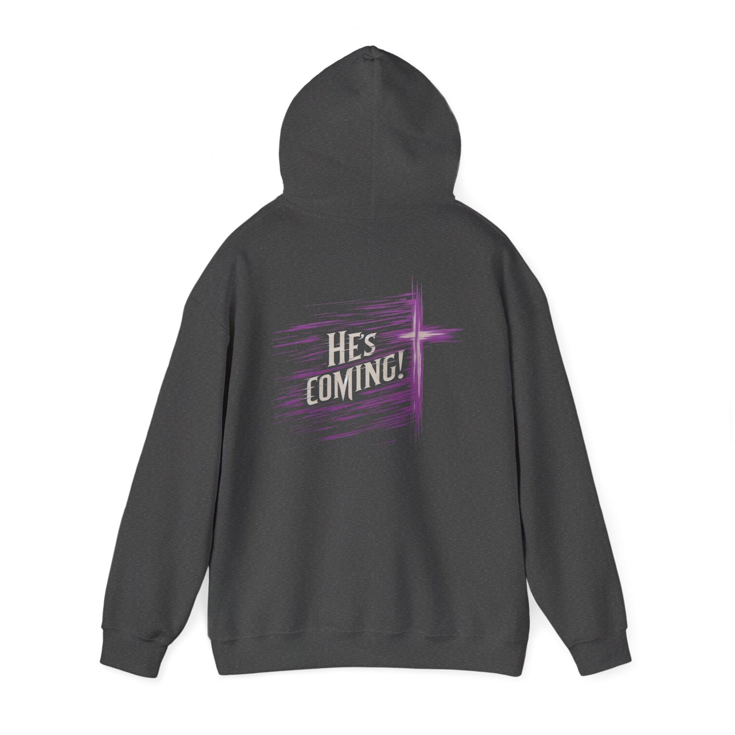 He's Coming – Women’s Christian Hoodie with Cross