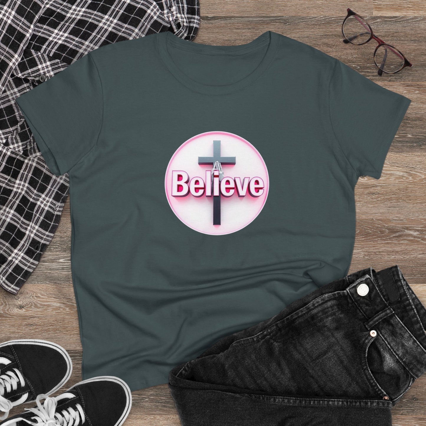 Believe | Women’s Christian T-Shirt with John 11:40