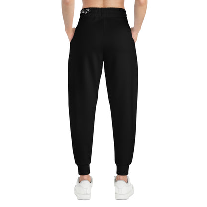 Peaceful Spirit Women's Jogging Pants in Black with Dove in Flight Design