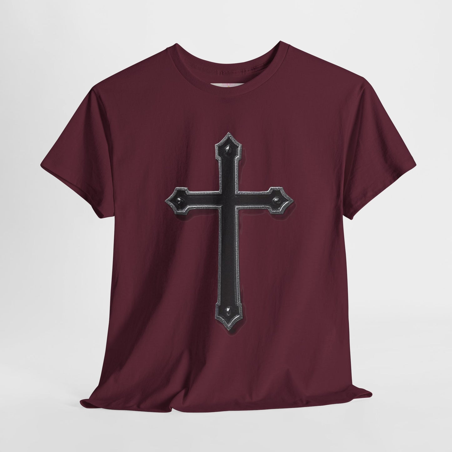 Warrior’s Cross Men’s Christian T-Shirt – Black Cross | Ephesians 6:11