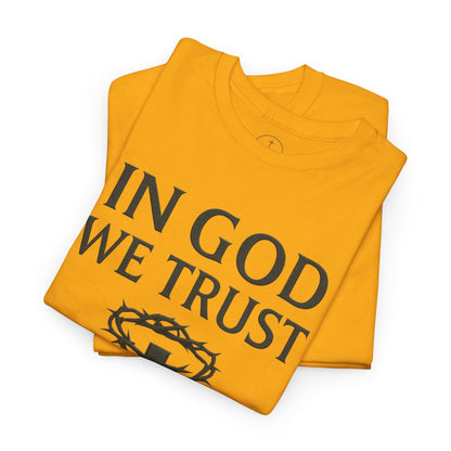 In God We Trust (Crown of Thorns) – Men’s Christian Tee