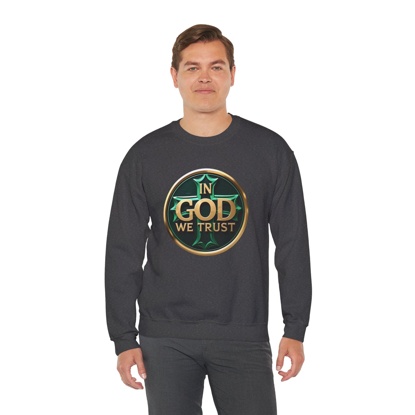 Men’s In God We Trust Sweatshirt – Bold Faith Statement