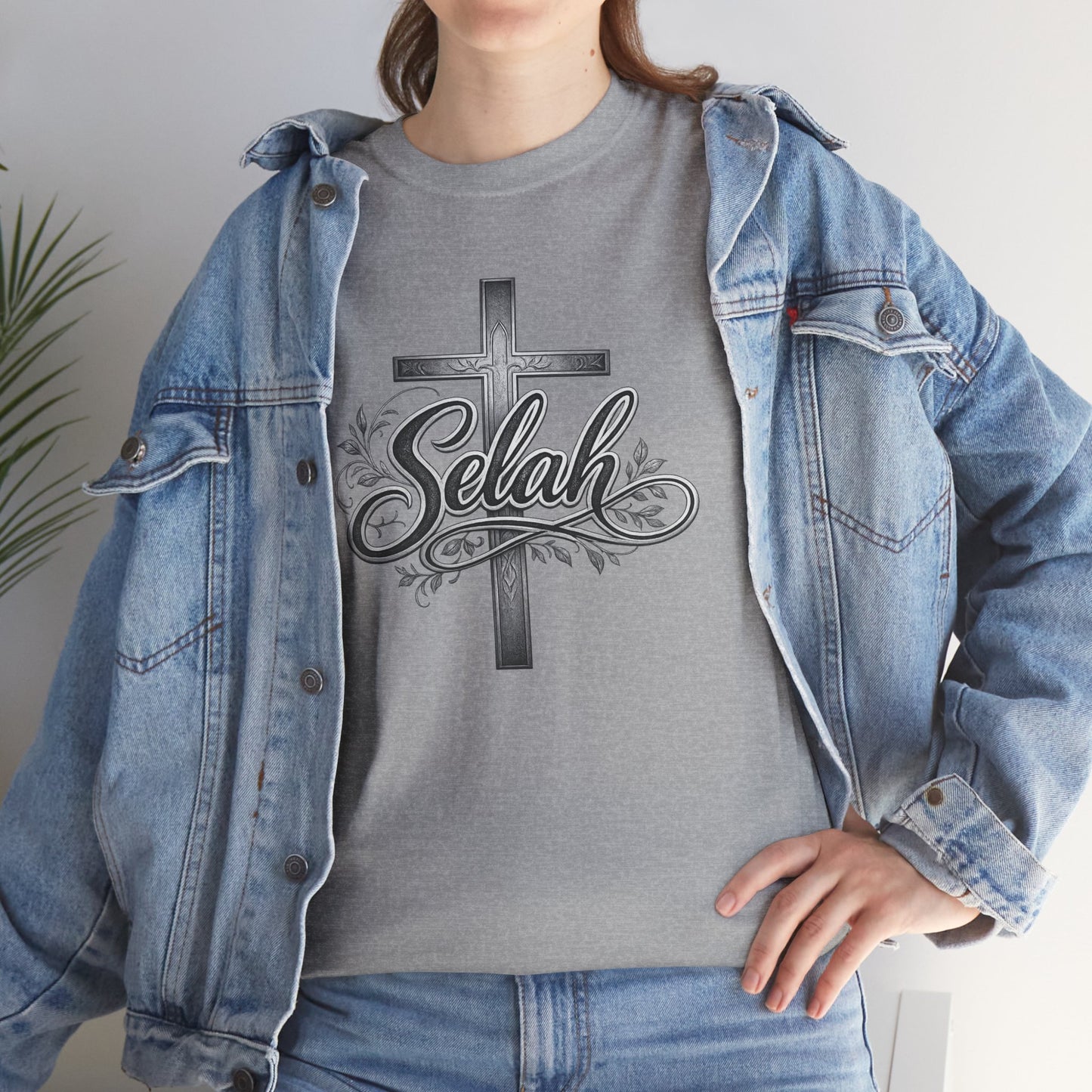 Selah Cross Tee — Men's Christian T‑Shirt