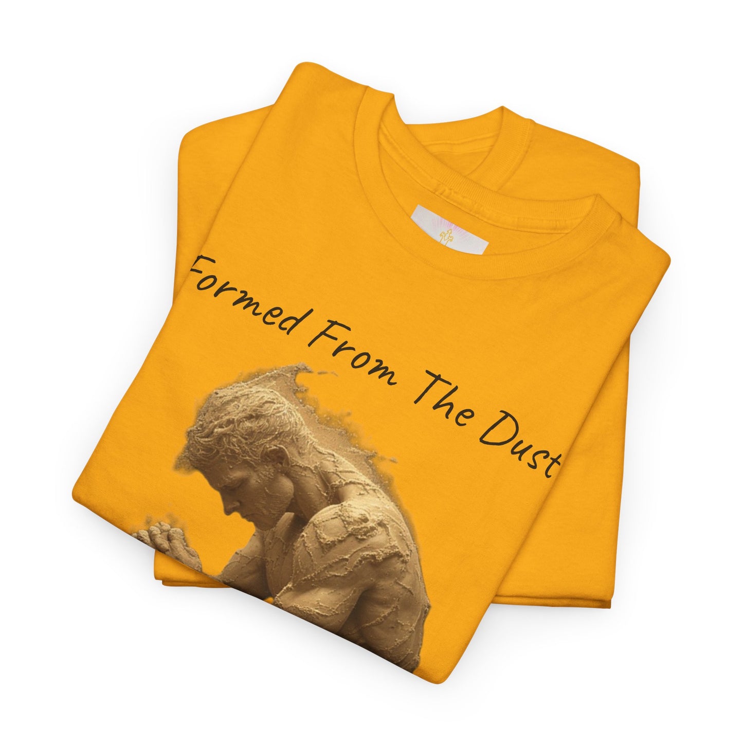 Formed from the Dust | Men’s Christian T-Shirt with Genesis 2:7 (Dark Lettering)