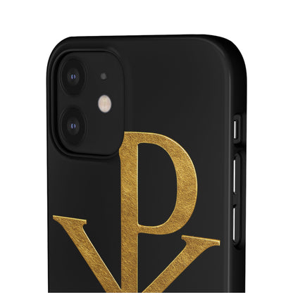 Black Chi Rho Snap Case for iPhone – The Way, Truth & Life