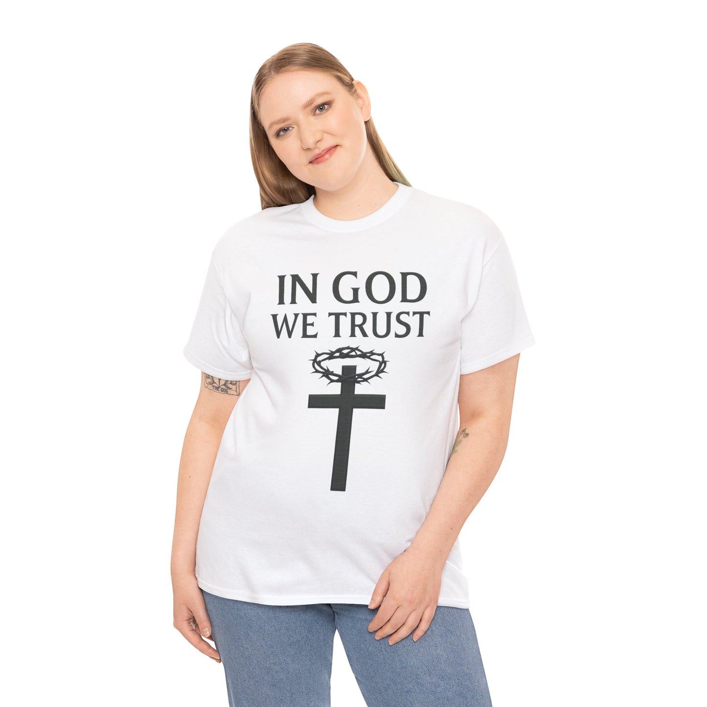 In God We Trust (Crown of Thorns) – Women’s Christian Tee