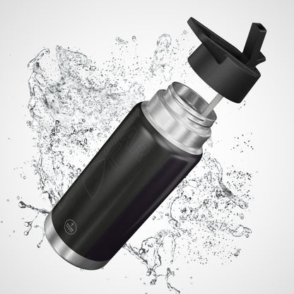 Faith Fueled – Nuclear Energy Stainless Steel Bottle (Black)