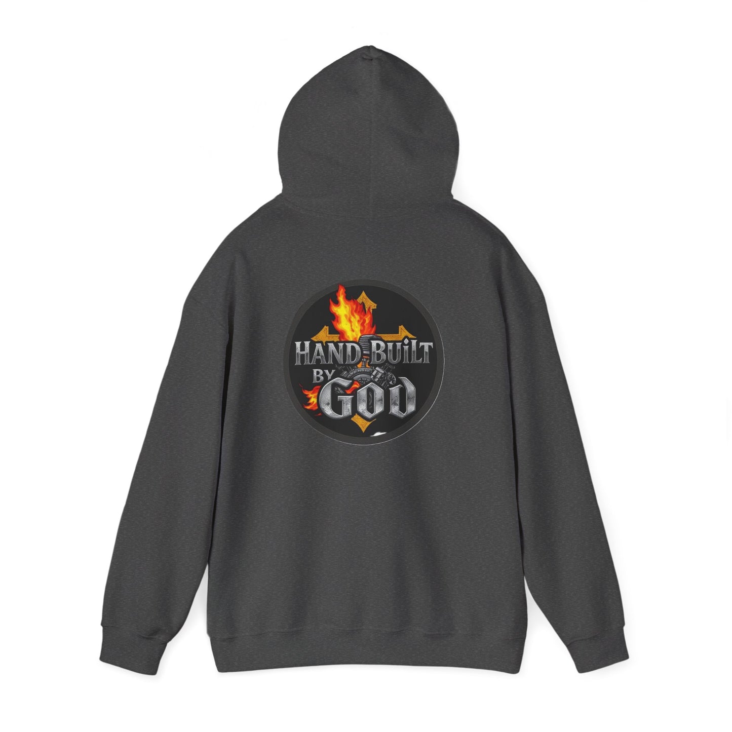 Hand Built By God - Bold Christian Men’s Hoodie