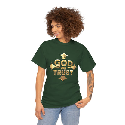In God We Trust (Gold)- Woman's Christian T-Shirt