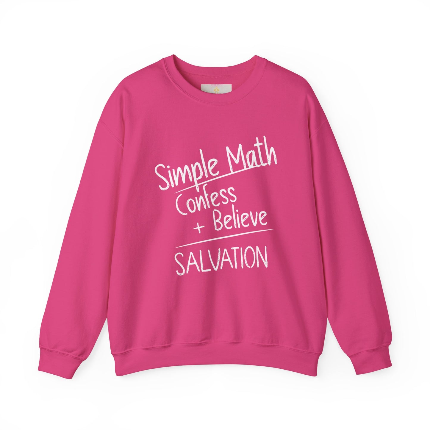 Simple Math Women’s Sweatshirt – Faith Pullover (White Chalk)