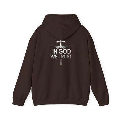 In God We Trust (silver) | Men’s Christian Hoodie