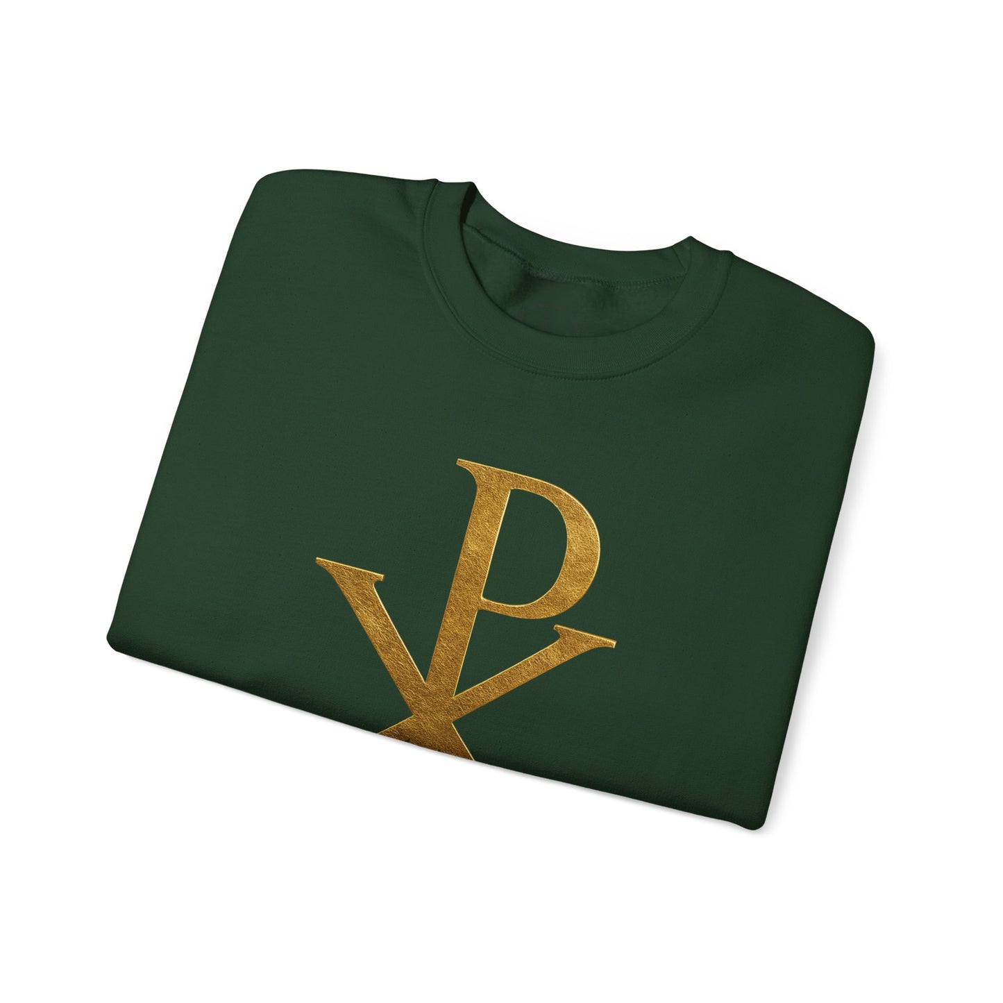 Chi Rho (Gold) - Men's Christian Sweatshirt