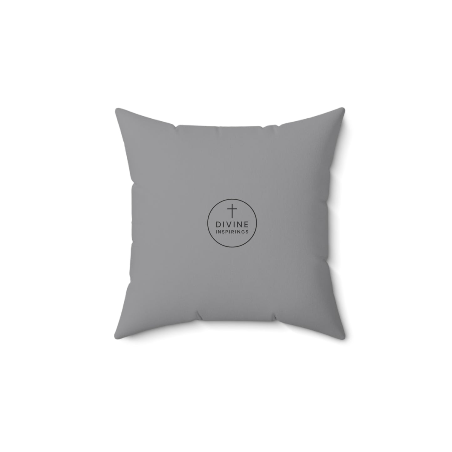 King of Kings in Grey – ‘Jesus is Lord’ Throw Pillow