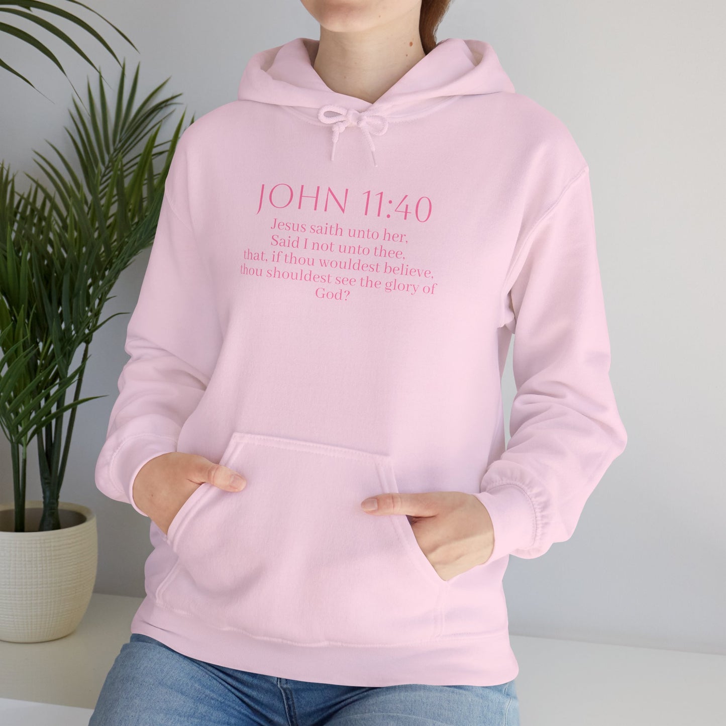 Believe | Women’s Christian Hoodie with John 11:40
