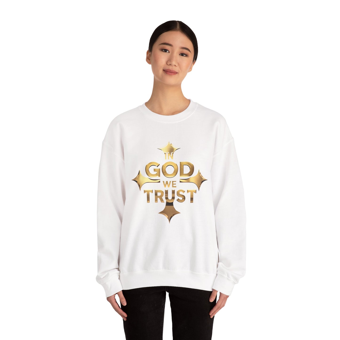 In God We Trust (Gold) - Women’s Christian Sweatshirt