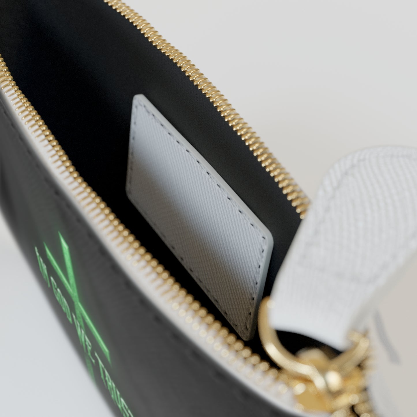“Fortified Faith” | Women’s Mini Clutch – In God We Trust