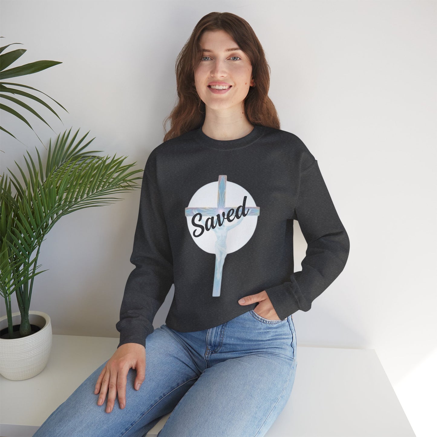 Saved by Grace – Women’s Christian Sweatshirt