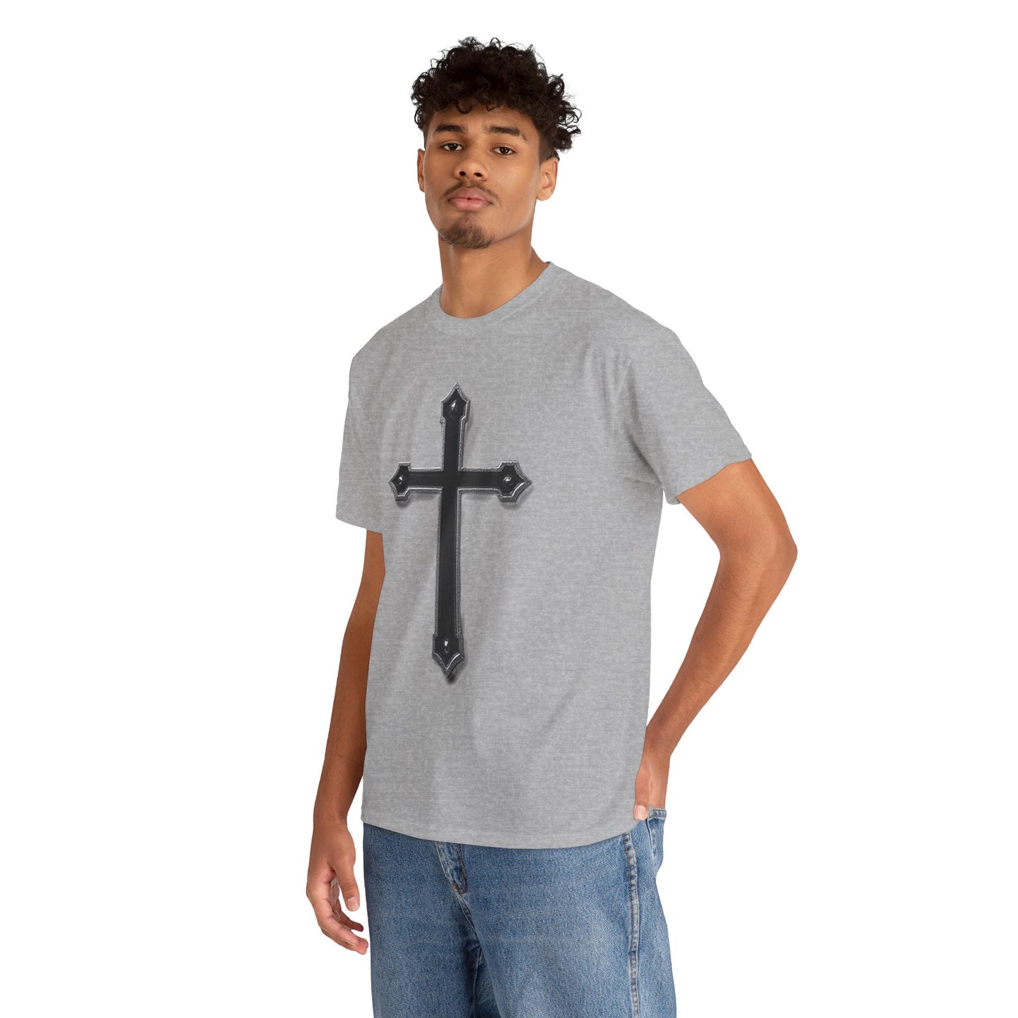 Black Cross Men’s Christian T-Shirt