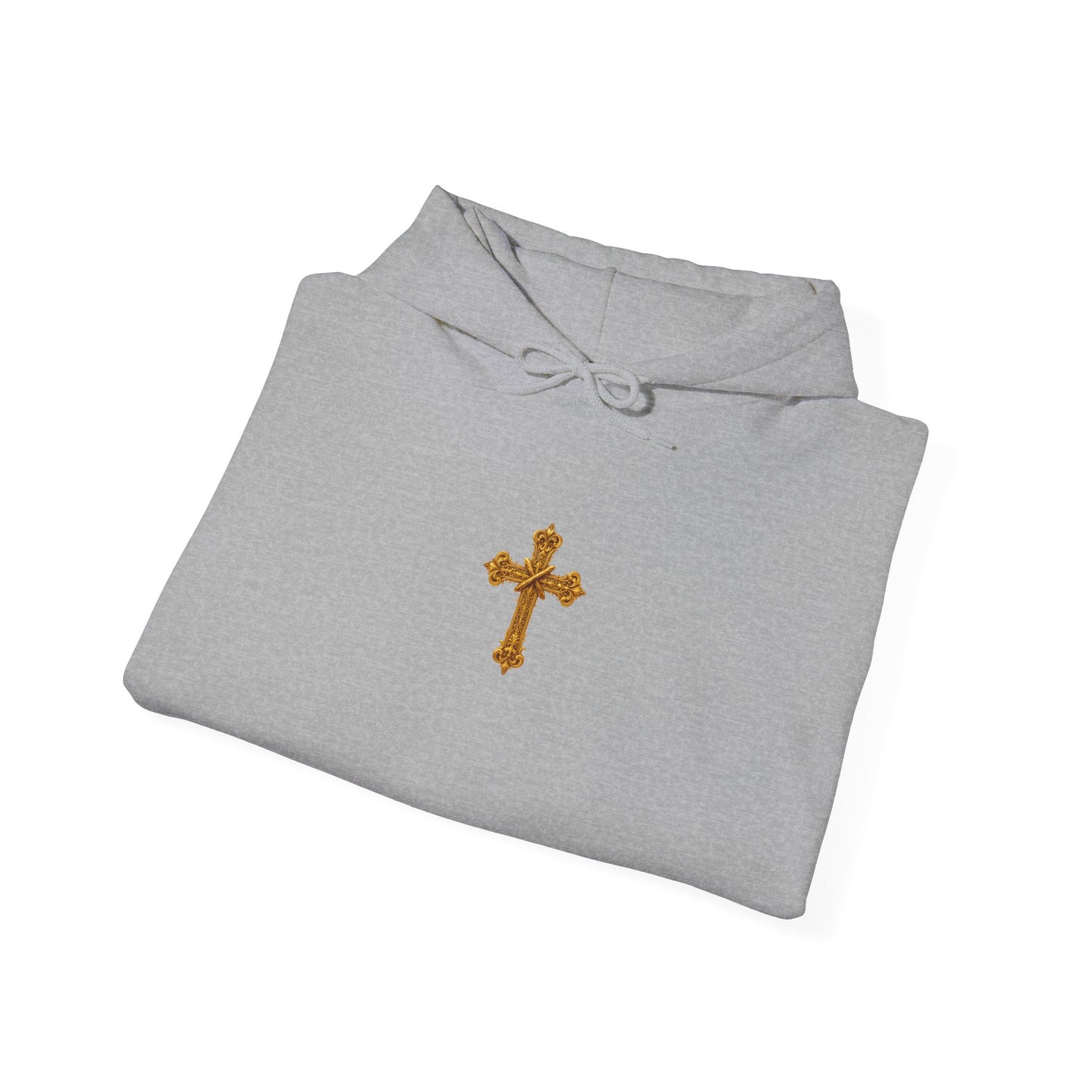 Jesus is Lord - Women's Christian Hoodie with Golden Cross