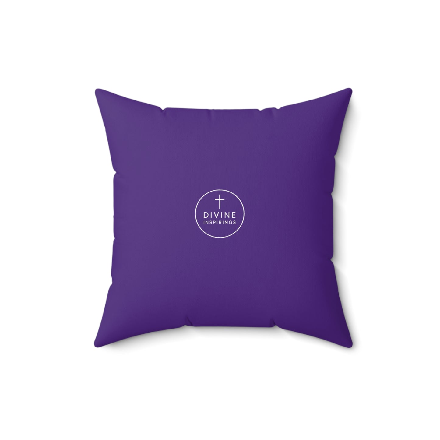 Faith Above All in Purple – ‘In God We Trust’ Throw Pillow