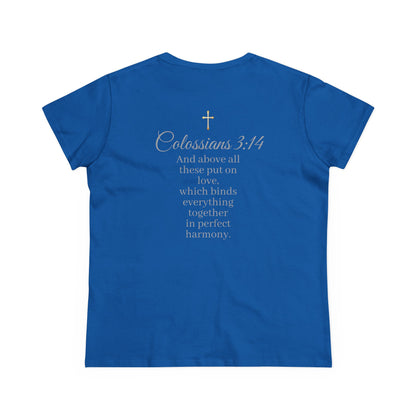 Put On Love Women’s T-Shirt – Grace in Every Thread