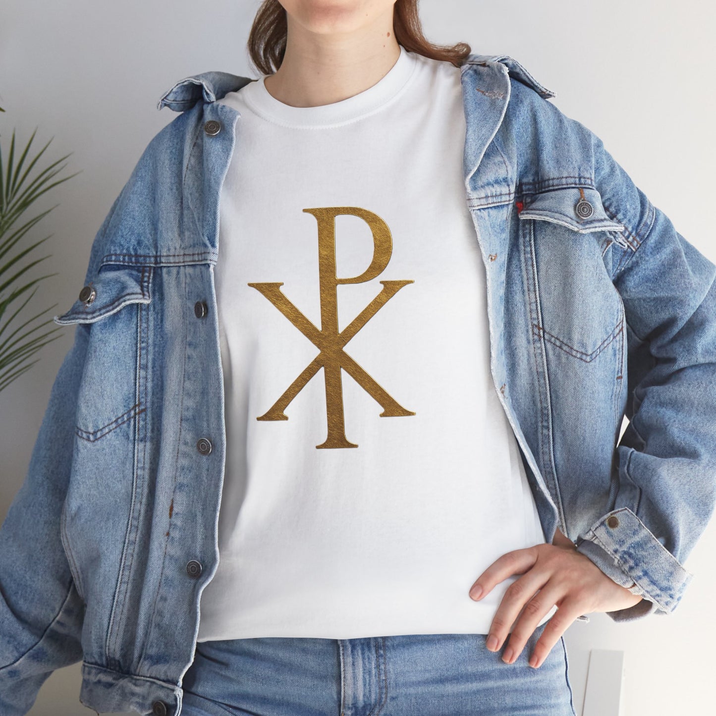 Chi Rho (Gold) - Women's Christian T-Shirt