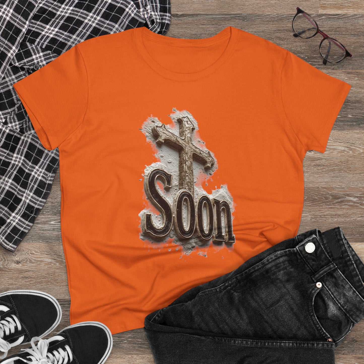 Christian Women’s T-Shirt – Soon Cross Tee