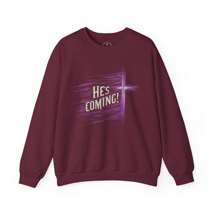 He's Coming – Men’s Christian Crewneck Sweater