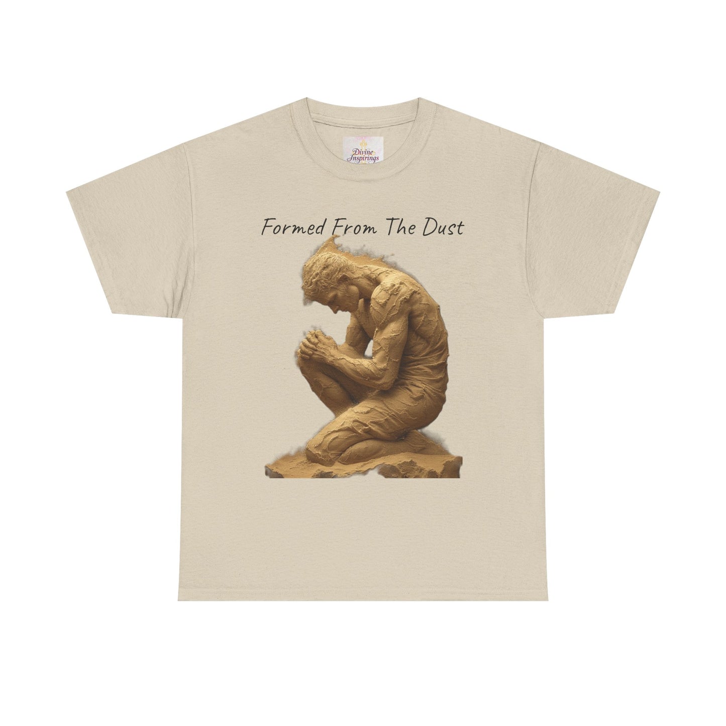 Formed from the Dust | Men’s Christian T-Shirt with Genesis 2:7 (Dark Lettering)