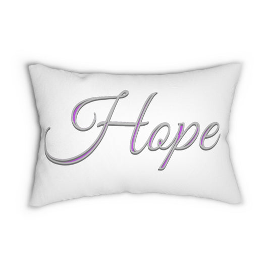 Hope Lumbar Pillow – Inspirational Comfort for Home