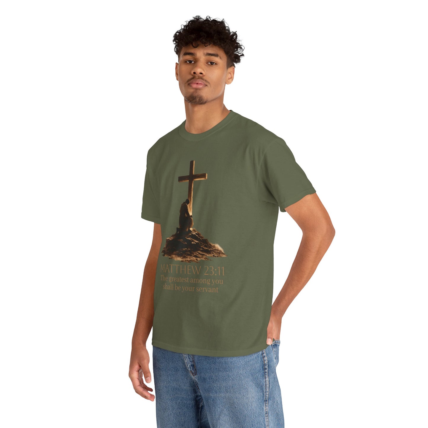 Humble Servant - Men's Christian T-Shirt (Front Design)