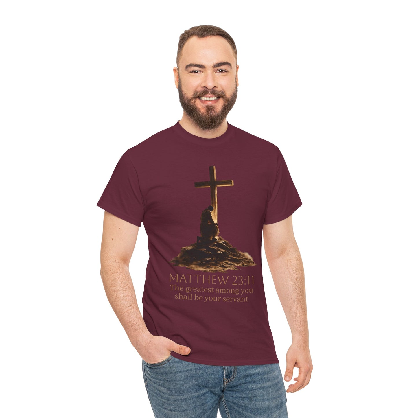 Humble Servant - Men's Christian T-Shirt (Front Design)