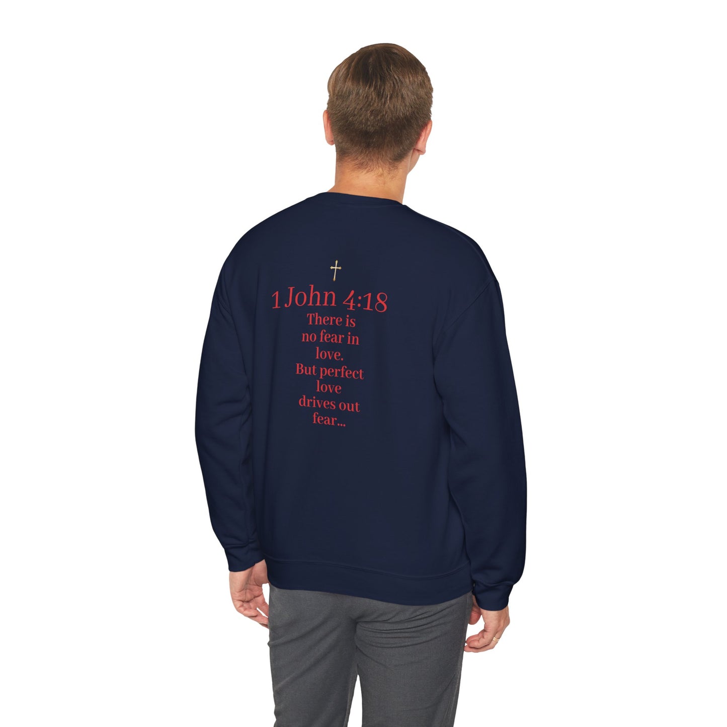 Fearless Love Men’s Sweater – Courage in Faith